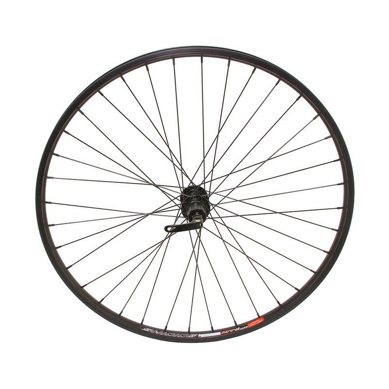 27.5 ALLOY REAR WHEEL CASSETTE 36 SPOKE 14GBLACK 3/8 Q.R/AXLE DOUBLE WALL BLACK Live4Bikes