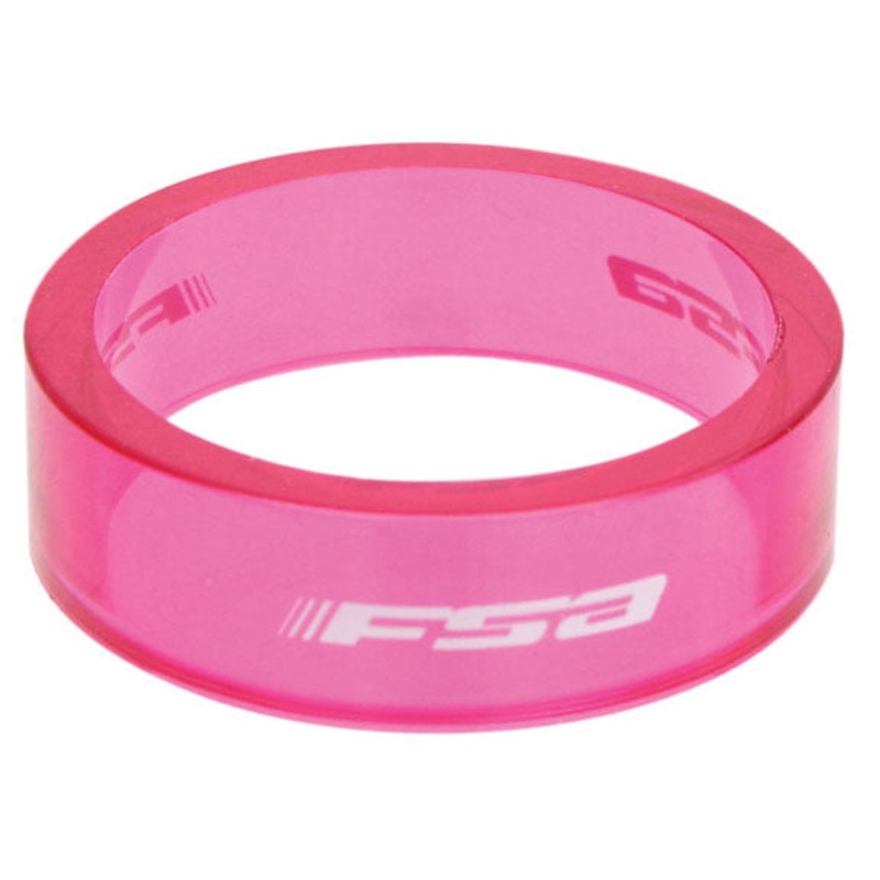 FSA PolyCarb Headset Spacer 1-1/8″x10mm Pink 10/Count
