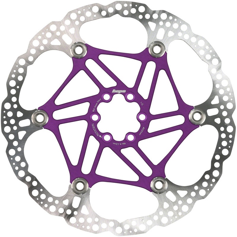 Hope Floating Disc Brake Rotor – 220mm 6-Bolt Purple