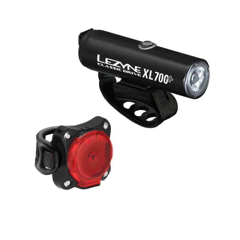 Lezyne Classic Drive XL 700+ / Zecto Drive 200+ Pair Light Set