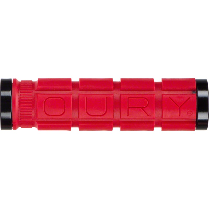 Oury Lock-On Bonus Pack Grips Red Includes Snap Caps Made By ODI 120mm Round