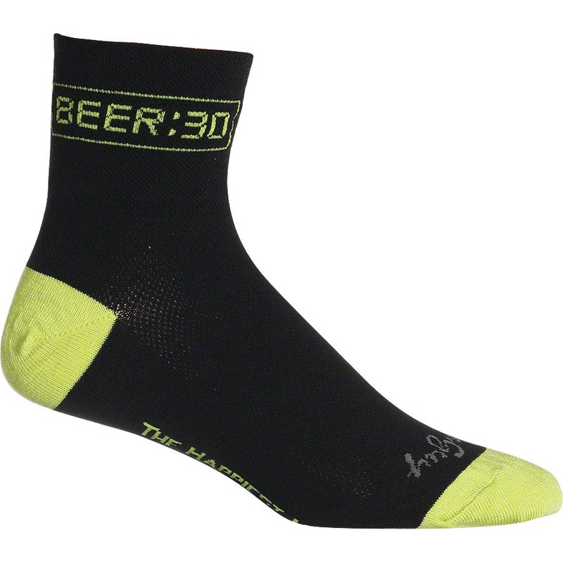 SockGuy Classic Beer:30 Socks – 3 inch, Black, Small/Medium