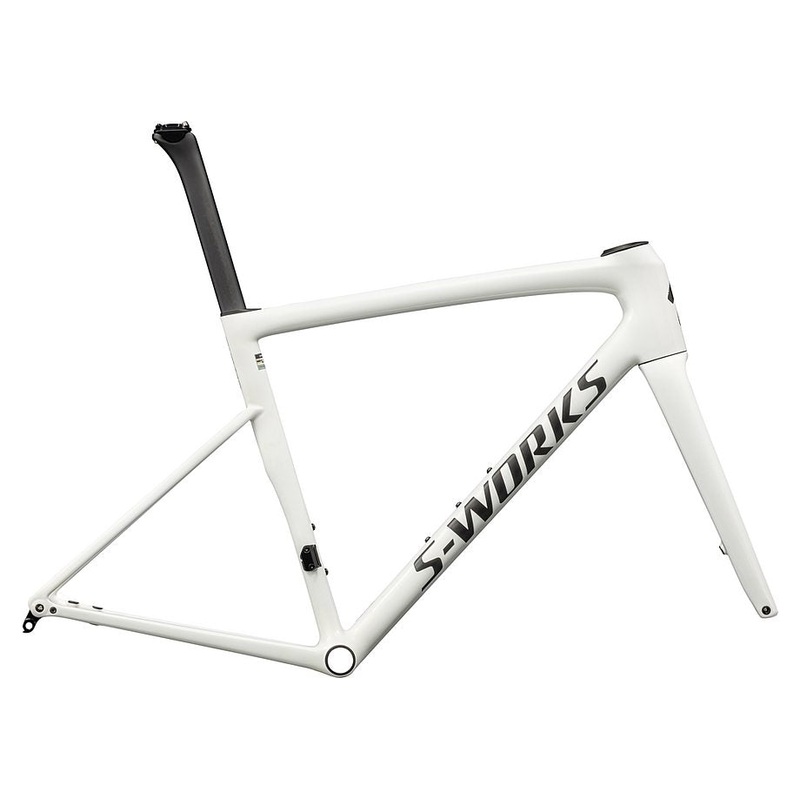 Specialized tarmac sl8 S-Works frmset gloss cqv reflex fine gold pearl over white / satin carbon 61