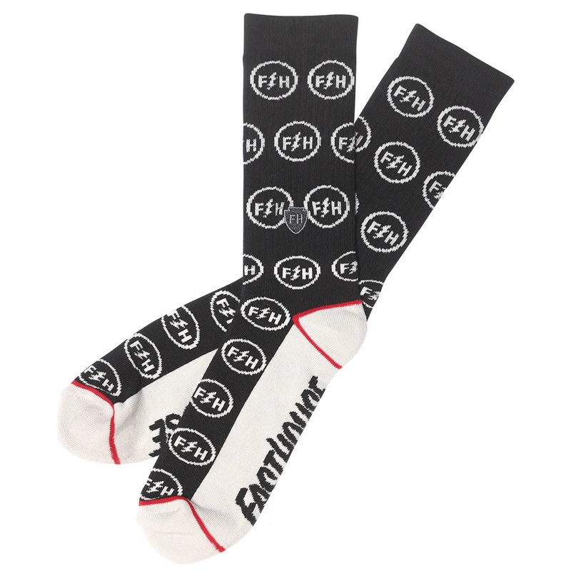 Fasthouse Icon Sock – Black-White