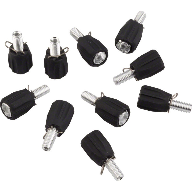 Jagwire Steel Frame Mount Index Adjusting Barrel M5 Bag of 10 Black
