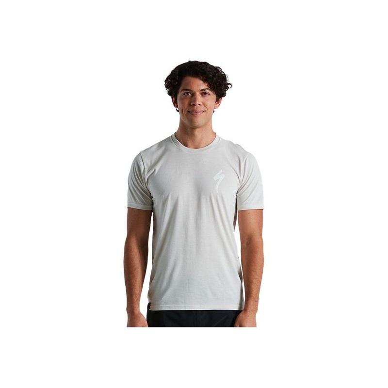Specialized S-Logo Short-Sleeve Men’s T-Shirt – Dove Grey