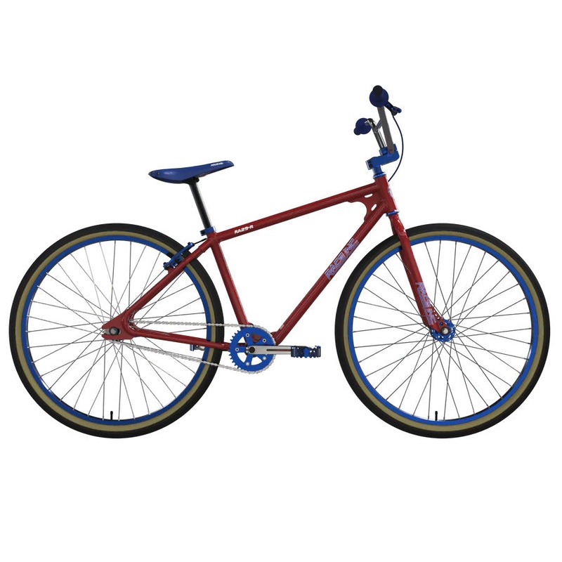 Race Inc. RA29-R Retro 29″ BMX Freestyle Bike-Red/Blue