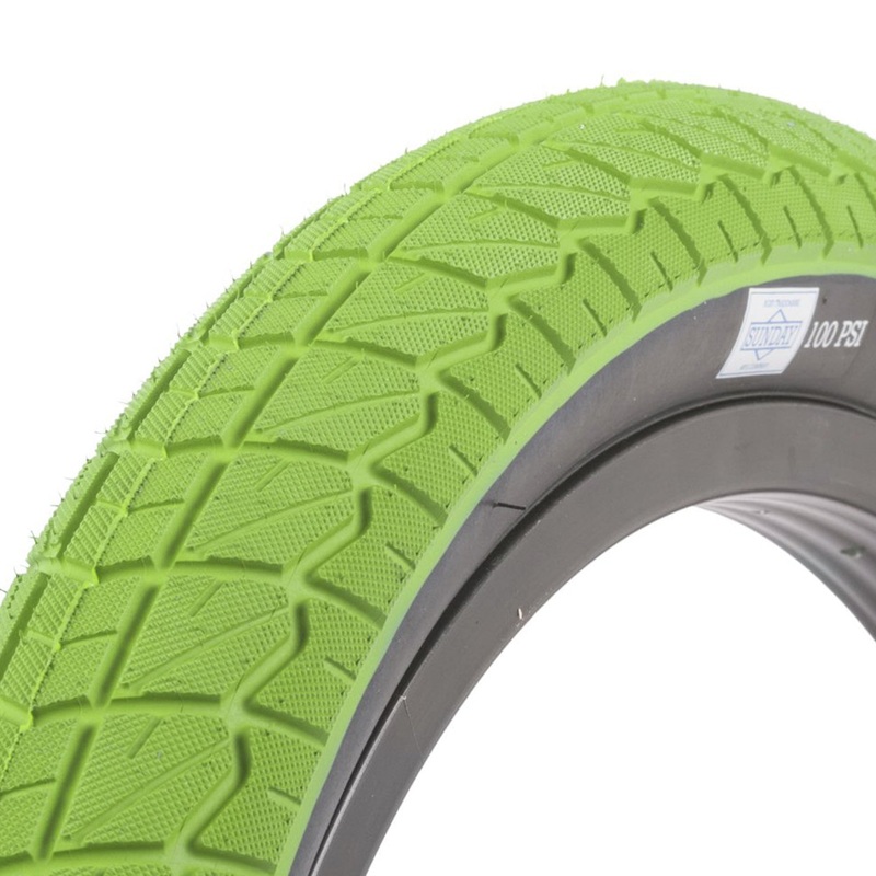 Sunday Jake Seeley Street Sweeper Tire-Green with Black sidewall-20 x 2.40″