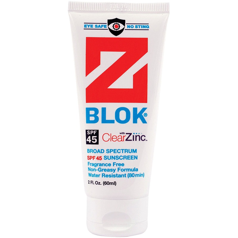 Z Blok SPF 45 Sunscreen  Water-Resistant, Non-Greasy, Fragrance-Free Sun Protection for Cycling & Outdoor Activities (2oz & 4oz)