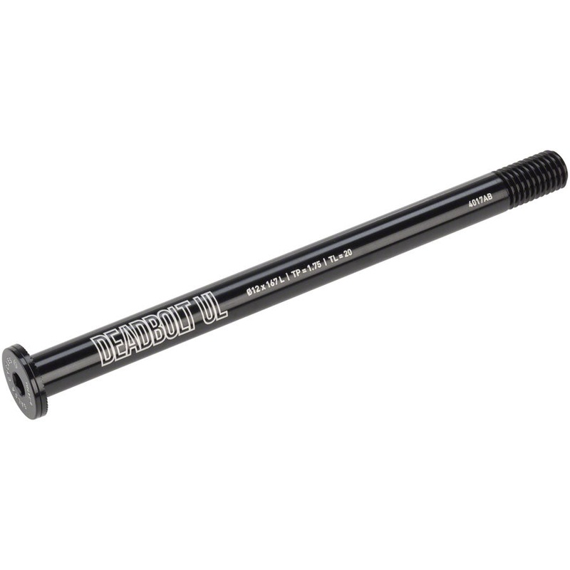 Salsa Deadbolt Ultralight Thru-Axle, Rear, 12mm Axle Diameter, 167mm Length, 1.75 Thread Pitch, 20mm Thread Length