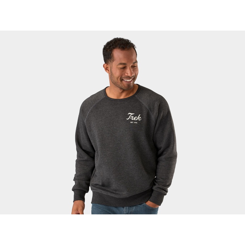 Shirt Trek Script Crewneck X-Large Charcoal