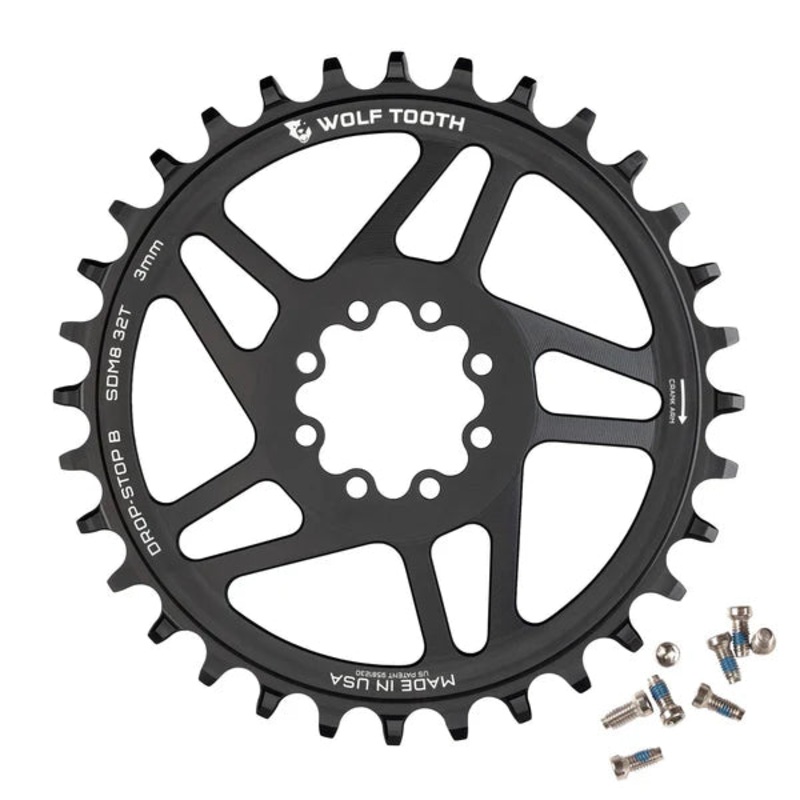 SRAM DM 8-Bolt Boost (3mm Offset) Chainring, Drop-Stop B