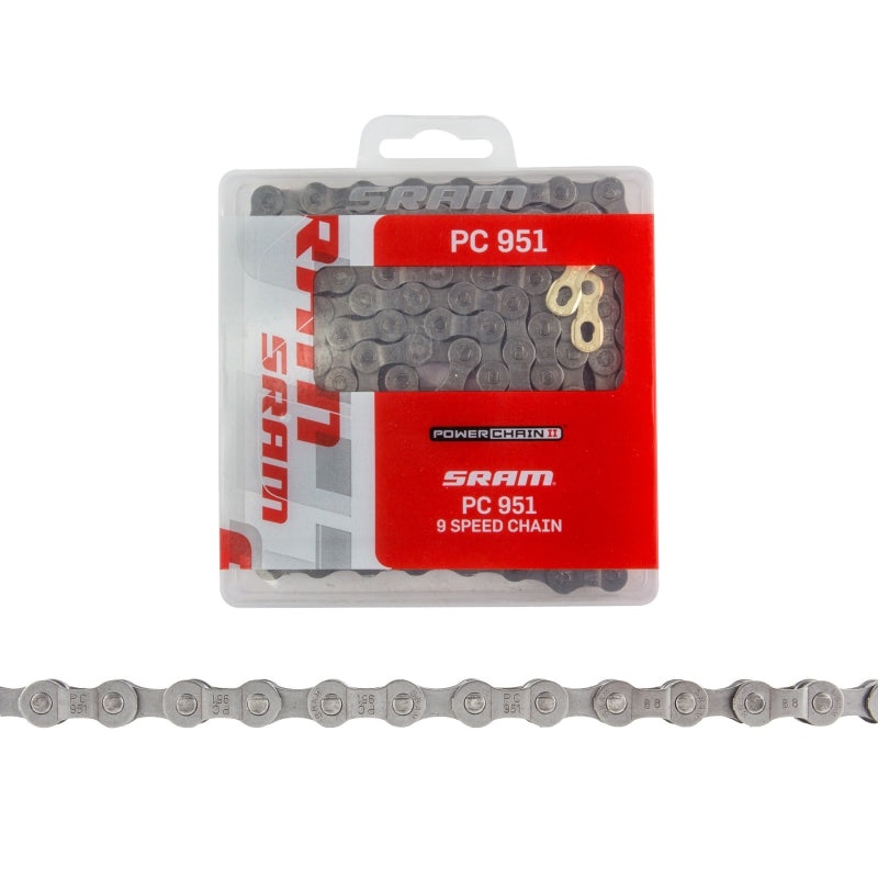SRAM PC-951 Chain – 9-Speed 114 Links Gray