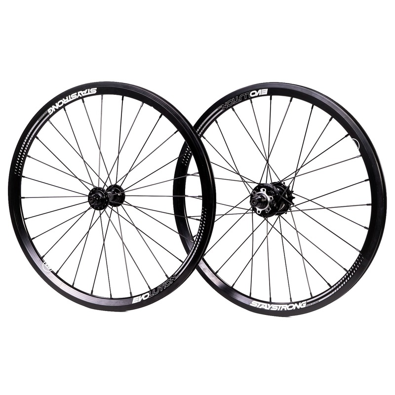 Stay Strong Disc Evolution Mini BMX Race Wheelset-20×1 1/8″