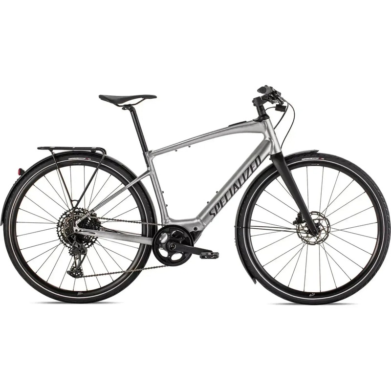 2023 Specialized Turbo Vado SL 5.0 EQ – Brushed Aluminum / Black Reflective