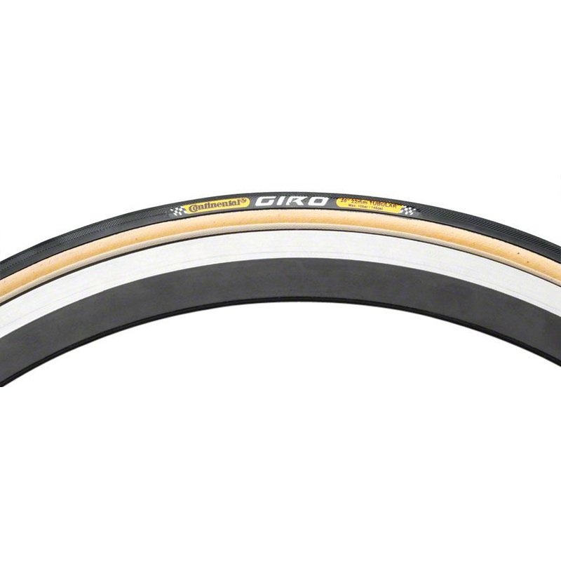 Continental Giro 700c Tubular Road Tire – Black-Tan