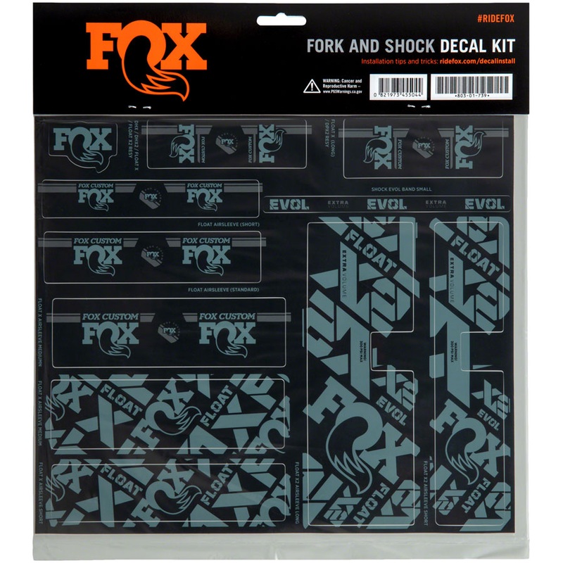 FOX Fork and Shock Decal Kit – Storm Blue