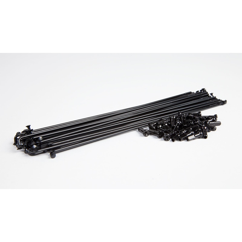 Spokes/nipples ,Black ,186mm for 20″ wheel.Bag of 40pc