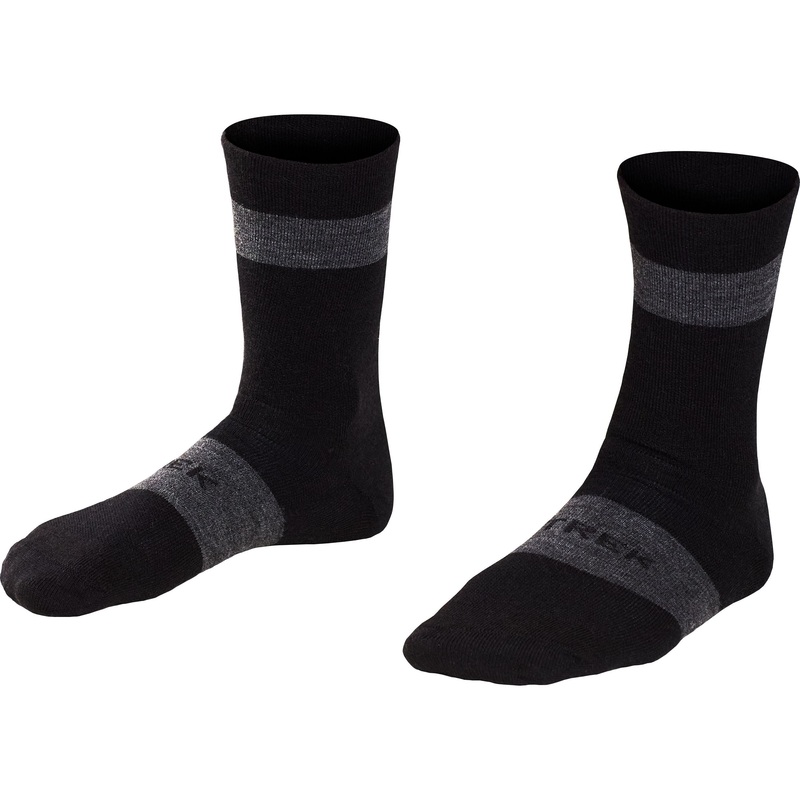 Sock Trek Race Merino Wool Crew Large (42-44) Black