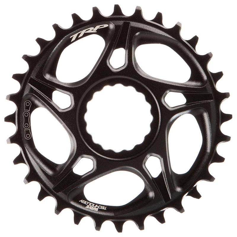 TRP CR-M8070 Boost Direct Mount Chainring – 32t 7-Speed DH CINCH Mount 6mm Offset 7075-T6 Aluminum Sandblasted BLK