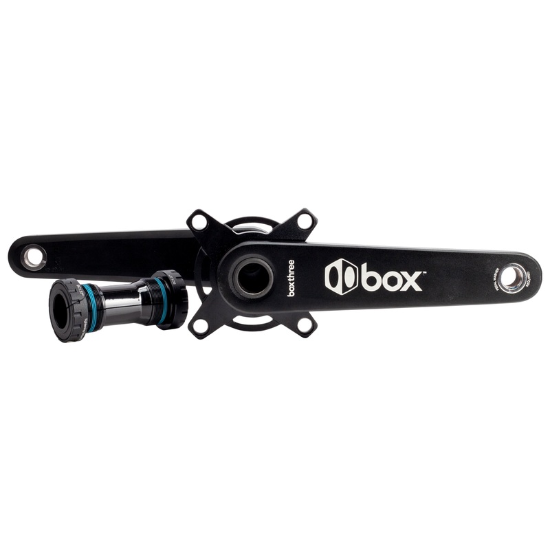 Box Three 2-Piece BMX Crank Set – w/ Euro BB – 177.5mm – Black