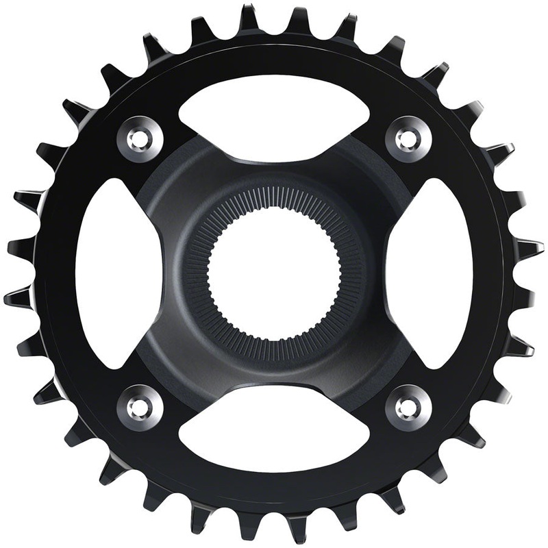 Shimano STEPS CR-EM800 Chainring – 32T Without Chainguard, 55mm Chainline, Black