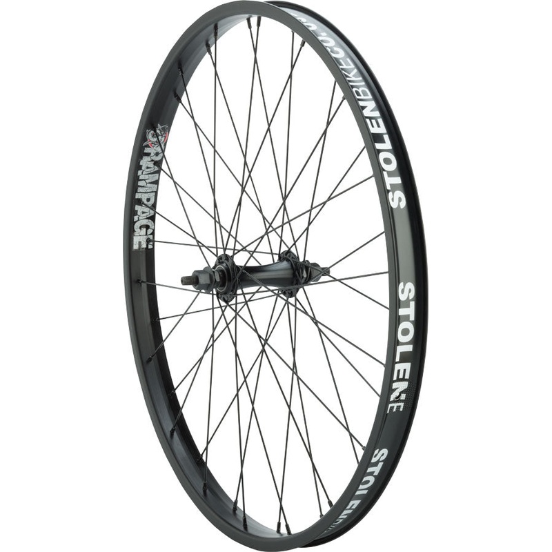 Stolen Rampage Front Wheel – 24″ 3/8″ x 100mm Rim Brake Black Clincher