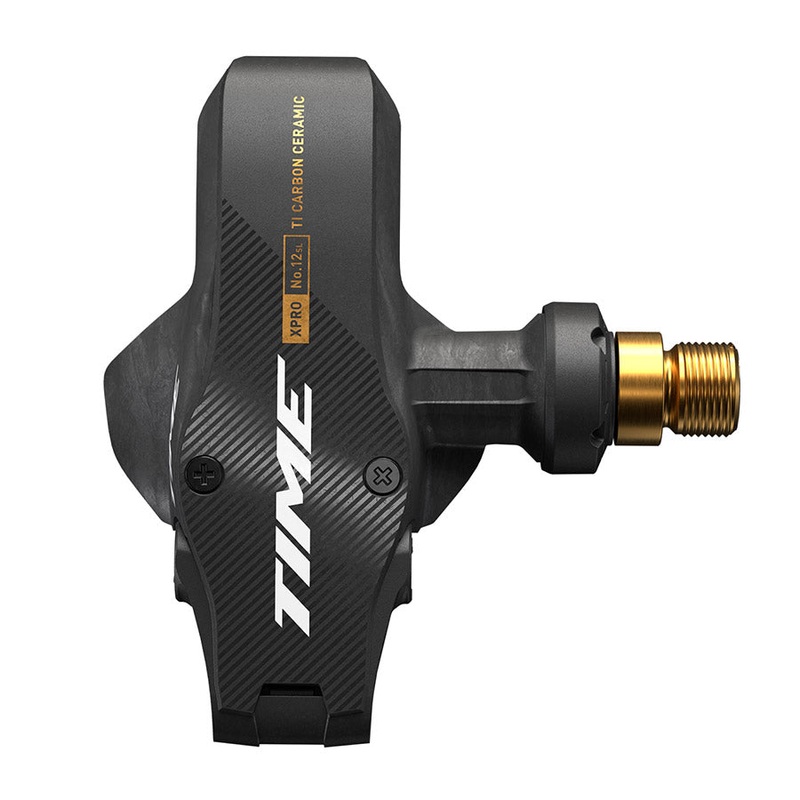 Time XPRO 12SL Pedals – Single Sided Clipless Carbon 9/16″ Carbon/Gold QF 57 C1