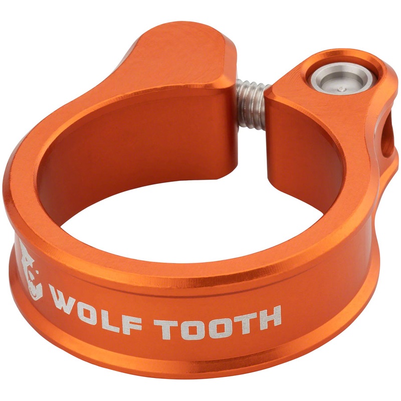 Wolf Tooth Seatpost Clamp – 34.9mm Bolt-On Orange