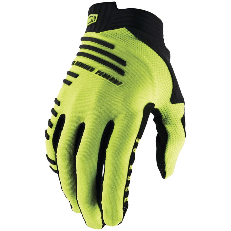 100% R-Core Gloves – Yellow, Full Finger, Men’s, Large