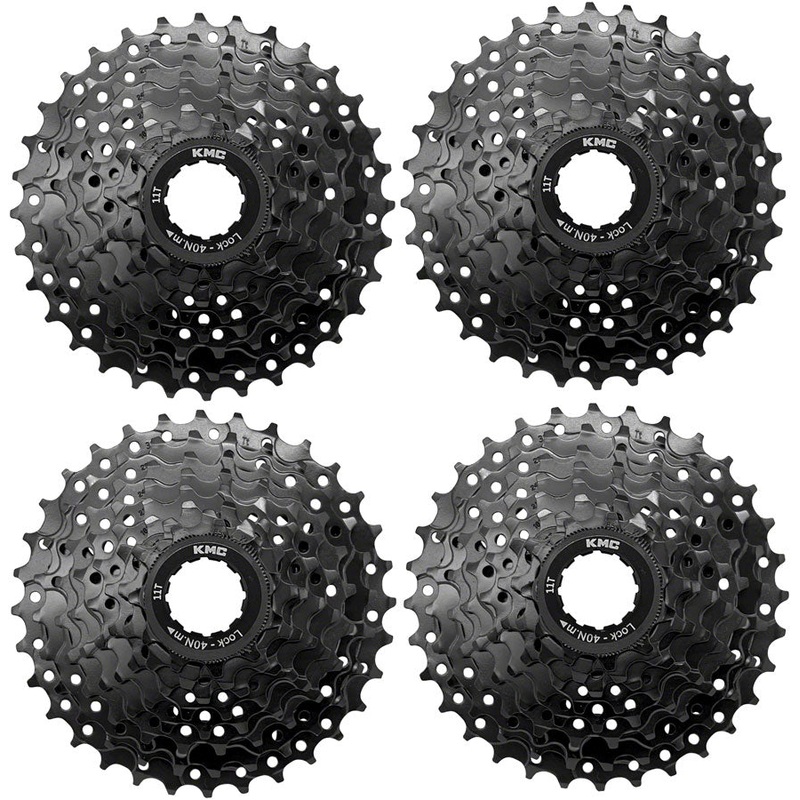 KMC REACT Cassette – 8-Speed 11-32t HG Driver Compatible Black 4 pk.