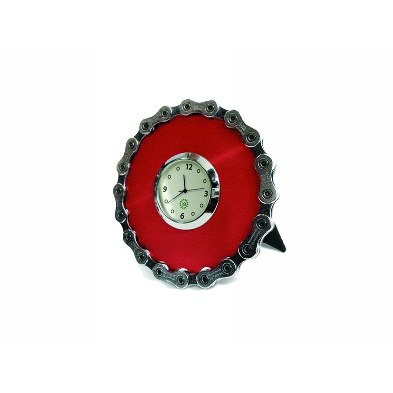 Resource Revival Chain Desk Clock – Red