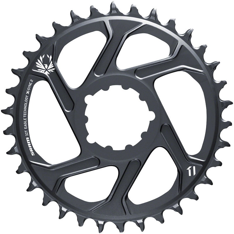SRAM X-Sync 2 Chainrings  Aluminum, 12-Speed Eagle Direct Mount, Durable Gear Range, Noise-Reducing, High-Performance Bicycle Chainring Set