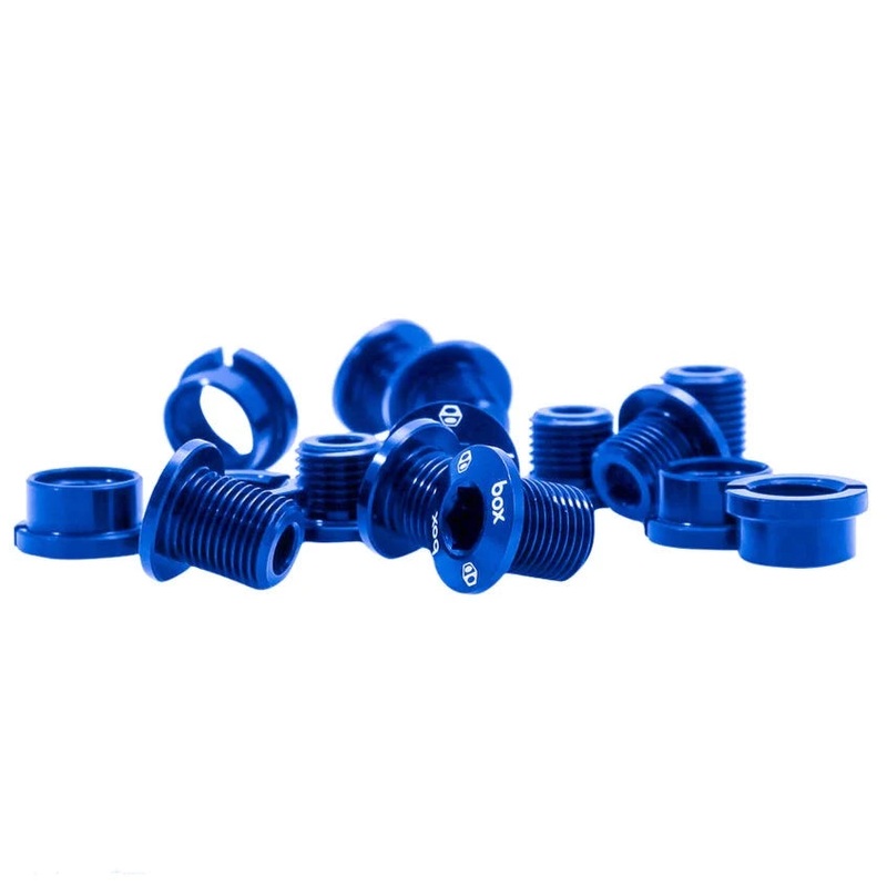 Box One 7075 Aluminum BMX Single / Double Chainring Bolts – Blue