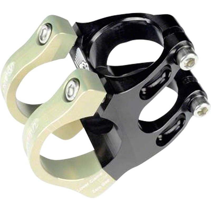 Renthal Apex Stem – 31mm, 31.8 Clamp, +/-6, 1 1/8″, Aluminum, Black/Gold