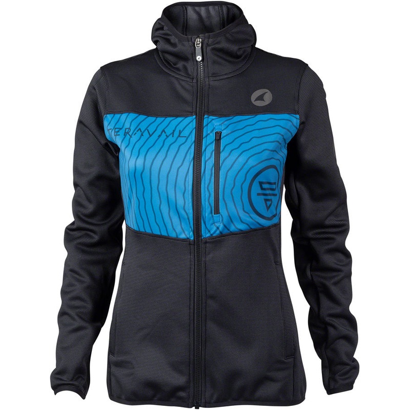 Teravail Monitor Hoodie – Black/Blue Womens X-Large