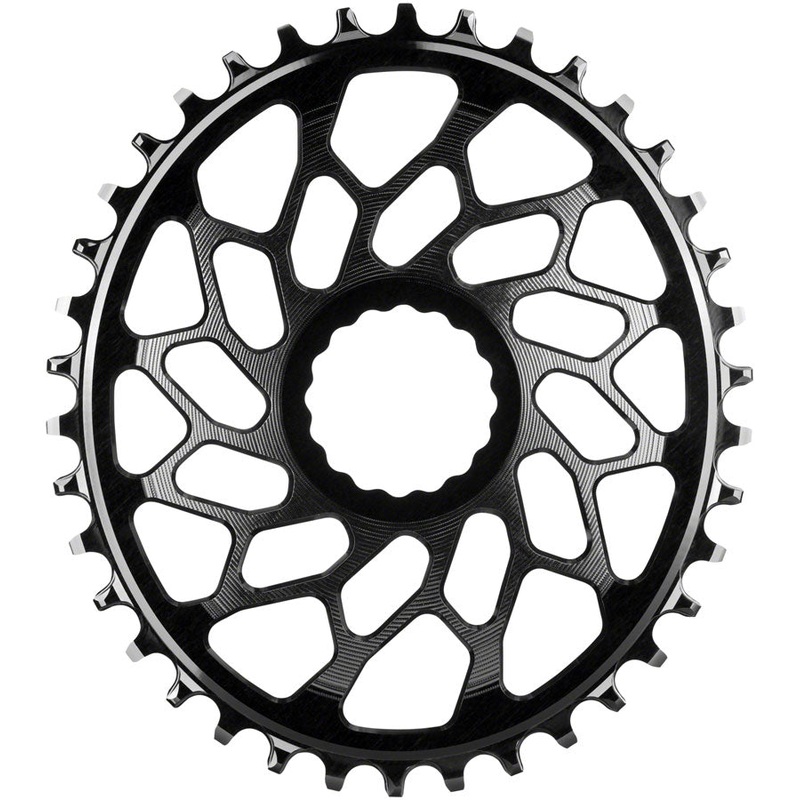Absolute Black Easton Direct Mount CX Oval 40T – Black
