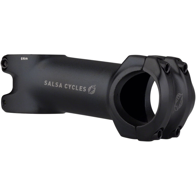 Salsa Guide Stem – 80mm 31.8 Clamp +/-6 1 1/8″ Aluminum Black