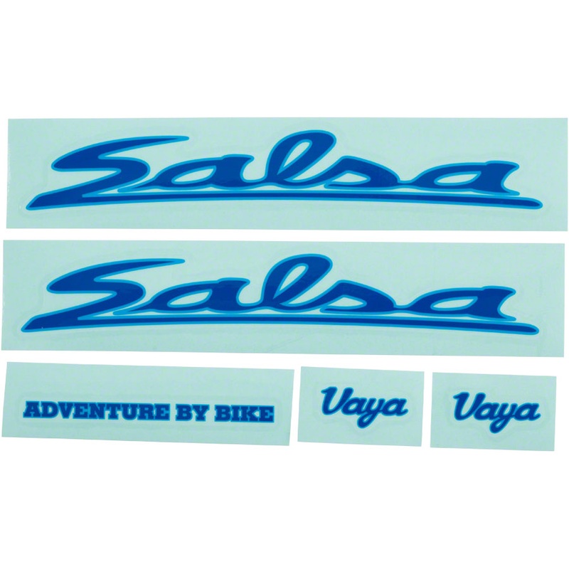 Salsa Vaya Travel Decal Set Blue