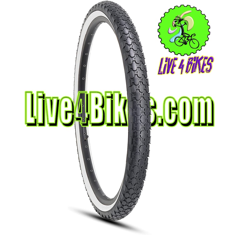 Beach Cruiser  Knobby 26in White Wall Tire 26×2.125 Bicycle Tire – Live 4 Bikes