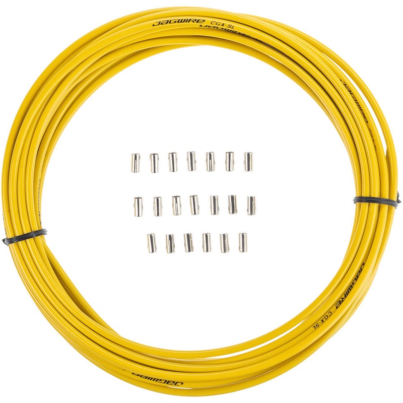 Jagwire 5mm Sport Brake Housing with Slick-Lube Liner 10M Roll Yellow