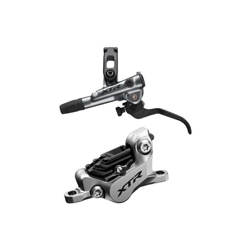 Shimano XTR BL- M9120/BR-M9120 Disc Brake Lever – Front Hydraulic Post Mount Finned Metal Pads Gray
