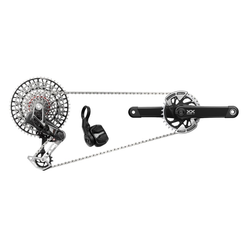 SRAM XX T-Type Eagle Transmission Power Meter Group – 170mm 32t Chainring AXS POD Controller 10-52t Cassette Rear Derailleur Chain