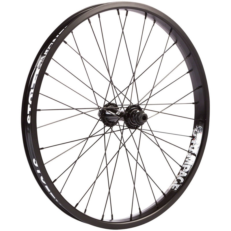 Stolen Rampage Front Wheel – 20″ 3/8″ x 100mm Rim Brake BLK Clincher Female Axle