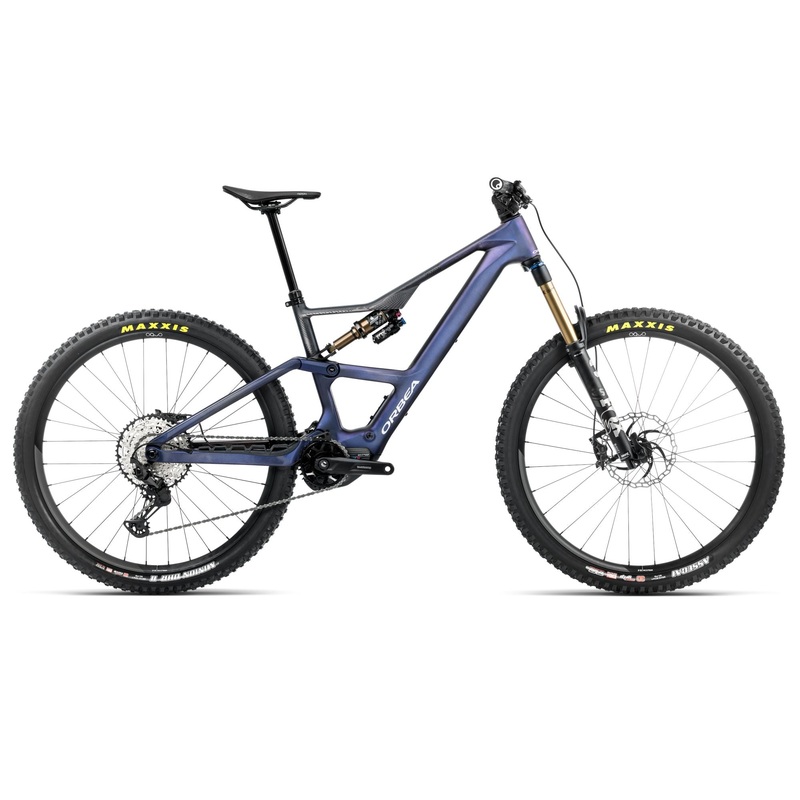 2025 Orbea RISE LT M10 420W 20mph Trail MTB E-BIKES – Large, Tanzanite Carbon View – Carbon Raw (Matte)