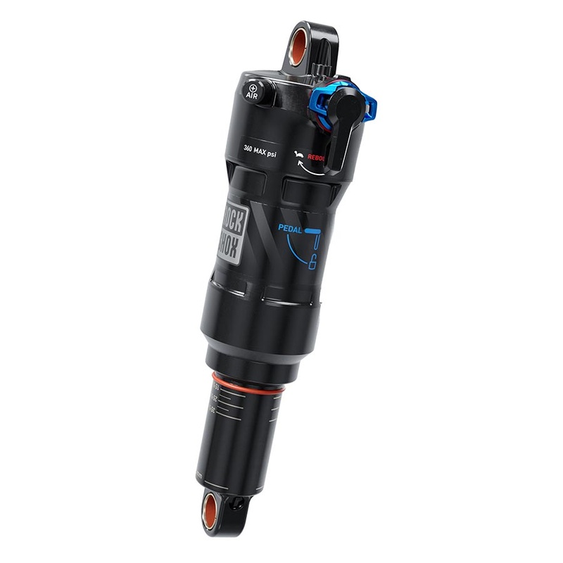 RockShox Deluxe Ultimate RCT Rear shock 190×40 Shaft Eyelet: Standard Body Eyelet: Standard Linear 0 Neg/1 Pos Token Linear Reb/Low Comp 380lb Lockout Force