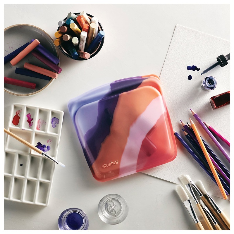 Stasher Sandwich Bag Purple Wave