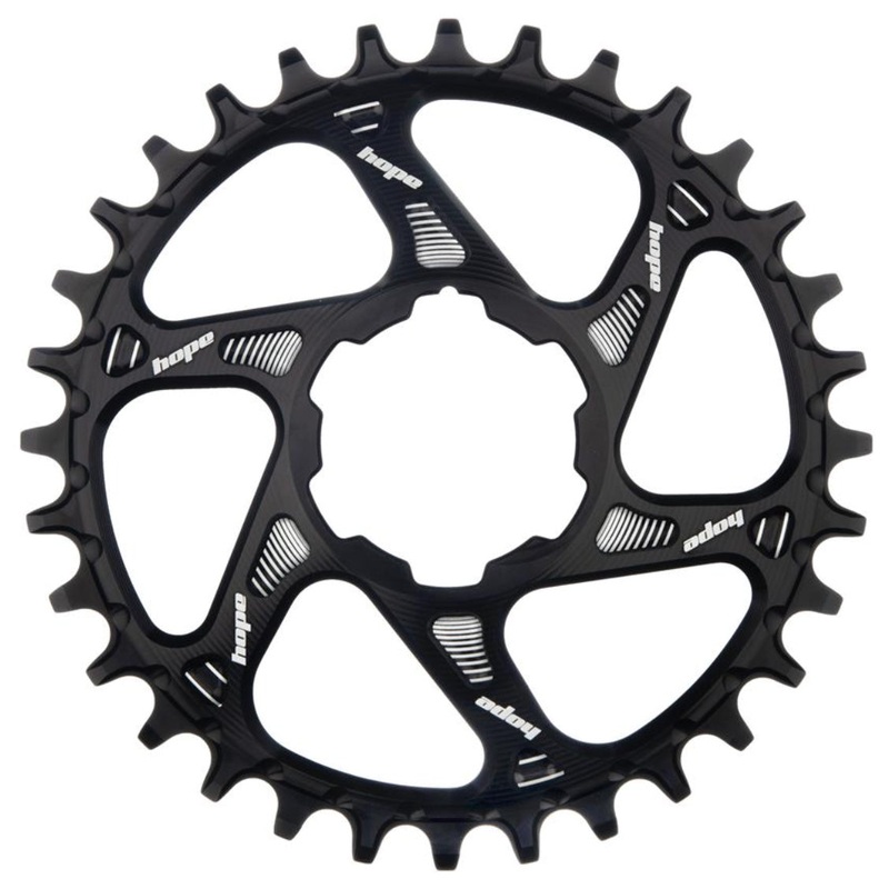 Hope Spiderless Retainer Chainring – 28t Boost Hope Direct Mount R22 Black