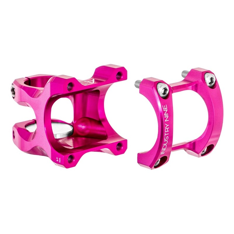 Industry Nine A35 Stem Diameter: 35mm, Length: 50mm, Steerer: 1-1/8”, 7, Pink