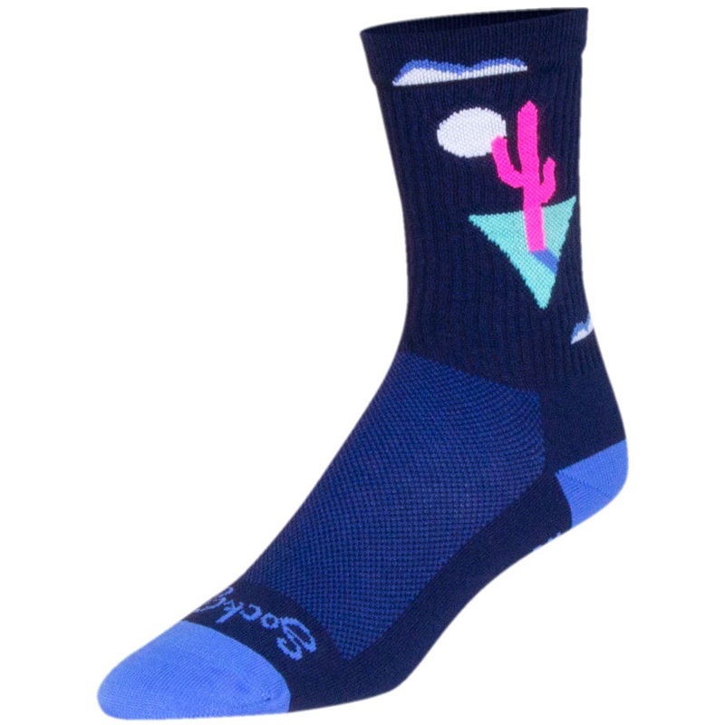 SockGuy Crew Cactal Socks – 6″, Blue, Large/X-Large
